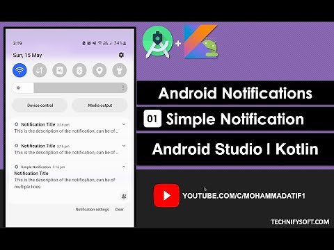 Android Notifications | Simple Notification | Android Studio | Kotlin