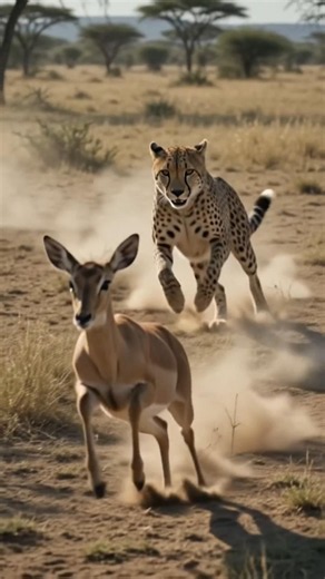 Cheetah vs Deer – The Fastest Chase in the Wild 🐆🦌#Cheetah #Deer #Wildlife #AnimalChase #Nature