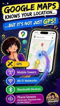 Google Maps Knows Your Location… But It’s NOT Just GPS! 📍😳 | #googlemaps #gps