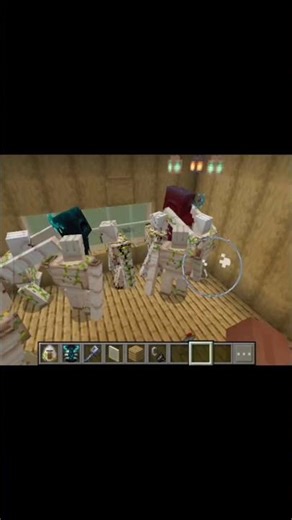 THE EPIC MOB BATTLE 😎. 2 WARDEN V/S 10 GOLEM. ☠️👍🆕️💀#minecraft #new #gaming