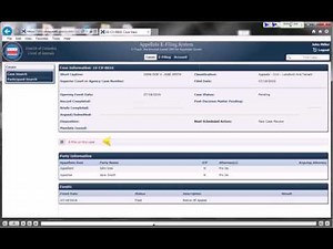 DC Court of Appeals Case Search Tutorial