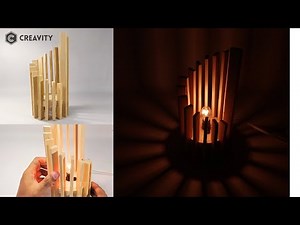 How to Make a Table Lamp Using Recycled Wood | Beautiful DIY Home Decor | Diy Home Decor | Handmade
