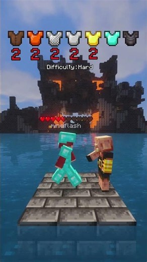 Every Armor vs Piglin Brute… 😱 #minecraftshorts #minecraftmemes