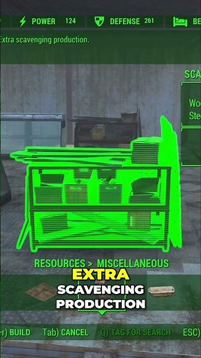 Maximize Material Collection with Scavenging Stations in Fallout 4! #fallout4shorts