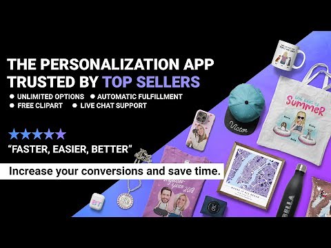 Customily Product Personalizer | Sell personalized products faster, easier and better on Shopify!