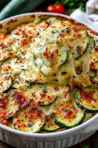 One Pan Baked Zucchini Cheese 😋 Ingredients → Main Ingredients 3 medium zucchini, sliced 2 cloves garlic, minced 2 tablespoons olive oil Salt, to taste Black pepper, to taste → Cheese and Topping 120 grams cheddar cheese, shredded 50 grams Parmesan cheese, grated Recipe in First Coʍmеոτ 👇 Enjoy ❤️👇 | Recipes By Angel