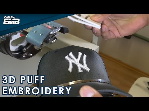 3D PUFFY FOAM EMBROIDERY ON A CAP WITH A HAT HOOP| WILCOM DIGITIZING & FRAMING TUTORIAL |CAMFive EMB