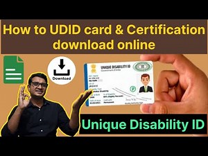 How to Disability (UDID) Card & Certification download Online | 2026 | #disability #udidcard #deaf