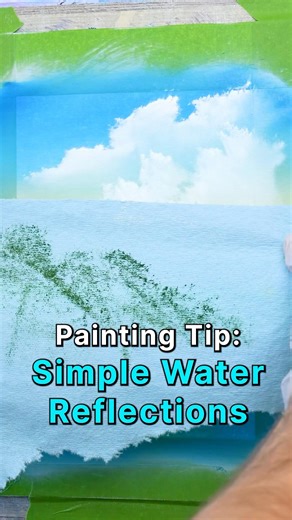 Paint Realistic Water Reflections in Oil – Easy Trick!