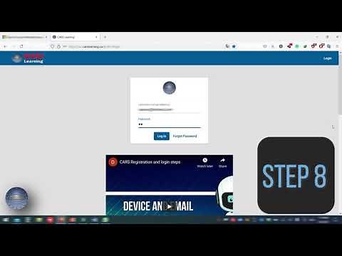 CARS learning login steps