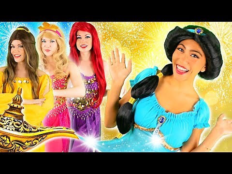 JASMINE turns into a GENIE! | PRINCESS GENIE in REAL LIFE | Does JASMINE get MARRIED?! | BFF Besties