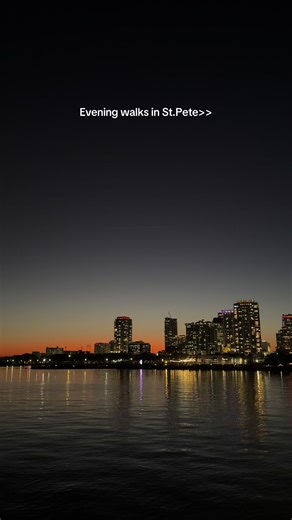 The perfect way to end the day by a walk on the St.Pete pier 🤍 #stpete #stpetepier #stpetefl #sunsetwalk #stpetersburgflorida