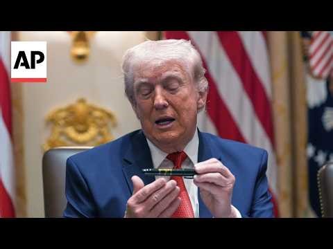 Trump interrupts Cabinet meeting to talk about his Sharpie markers