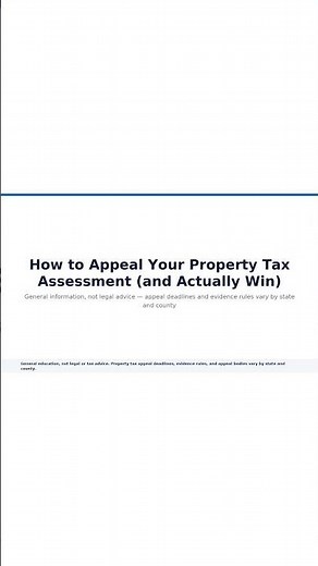 How to Appeal Your Property Tax Assessment (and Win) #Shorts