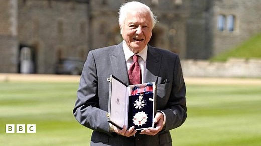 Sir David Attenborough receives second knighthood