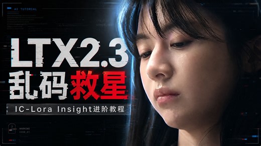 LTX2.3乱码救星，IC-Lora Insight进阶教程，多模型对比及使用详解，从不确定性的AI玩具变成百发百中的神器，-T8 comfyui教程