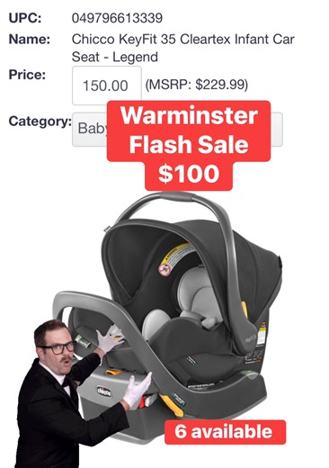 🚗👶 HOT BABY GEAR DEAL at Warminster Total Liquidators! 👶🚗 Grab the Chicco KeyFit 35 Cleared Infant Car Seat for ONLY $100! 😱🔥 This is a top-rated, easy-install, super-safe seat — and you won’t find it anywhere near this price! Perfect for new parents, grandparents, or anyone prepping for baby’s arrival. 💕 📍 Warminster Total Liquidators 1111 Mearns Rd Wednesday-Friday 11:00-6:00pm Saturday-Sunday 10:00-3:00pm Call with payment to hold your items today! 267-632-8586 🏃‍♂️ Hurry… these will