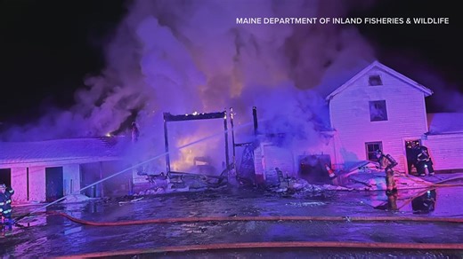 Exploding acetylene gas tank at Maine Wildlife Park