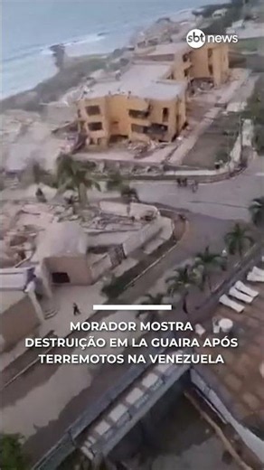 Morador mostra destruição em La Guaira após terremotos na Venezuela | #sbtnews