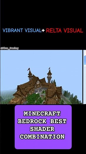 🌈 Minecraft bedrock Vibrant Visuals+ Shader is INSANE! (Realistic Graphics) #minecraft | Pluz Gaming
