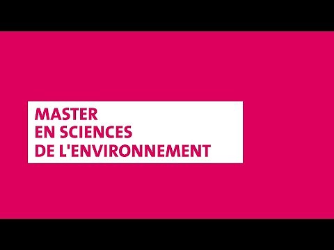 Master en sciences de l'environnement