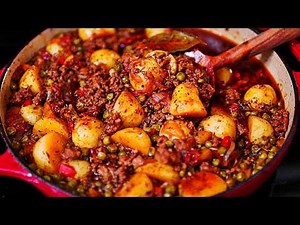 You will love this Easy One Pan Meal - Ground beef sausage and potato meal