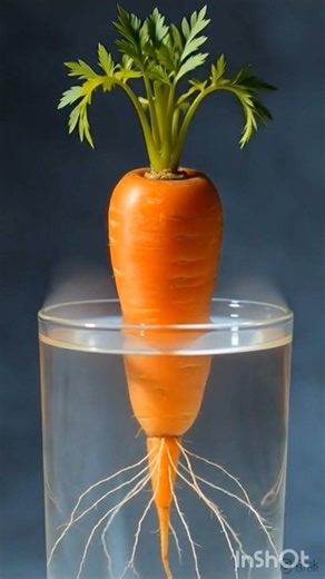 Grow a Carrot in a Glass 🥕#shorts