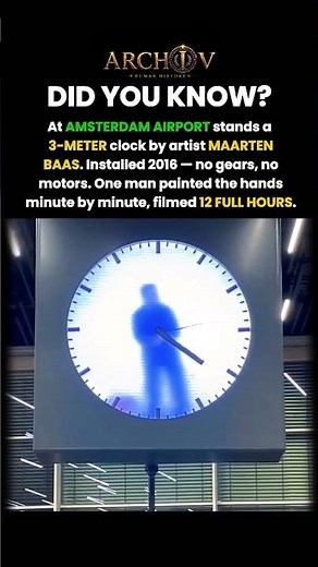 The Man Inside This Clock #history #facts