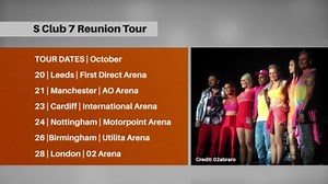 S Club 7, known for hits such as "Reach" and "Don't Stop Movin'",...