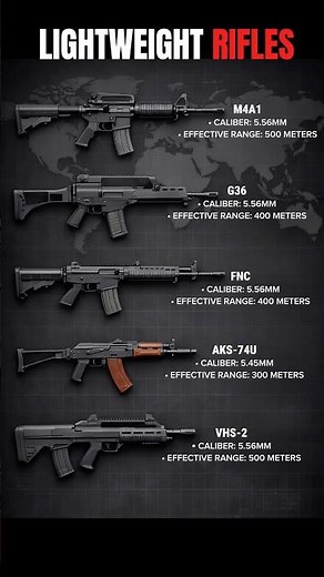 TOP 5 Lightweight Rifles | M4A1 vs G36 vs FNC vs AKS-74U vs VHS-2