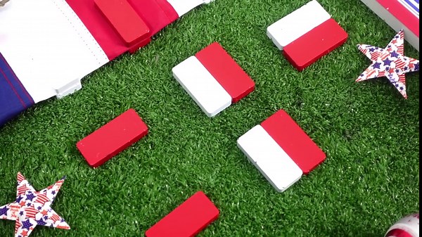 Copkim 16 Pcs Outdoor Flag Weights Magnetic for Bottom of Flag Wind Banner Weights Waterproof for Stopping Outdoor Banner Drapery Tangles (Red,White)
