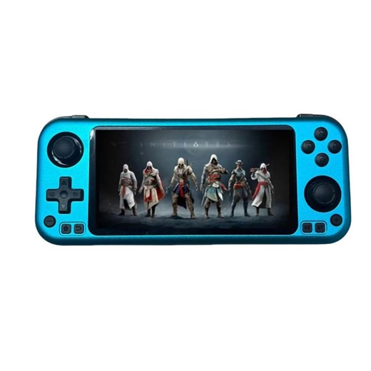 [$88.78] CB408 4.7-inch Touch Screen Handheld Game Console Supports WiFi Android 11 +Linux System 128G(Blue)