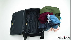 Packing Cubes with Labels for Travel by Hello Jolie | Premium Set of 4 Large Travel Organizers | Unique Label System (Black)