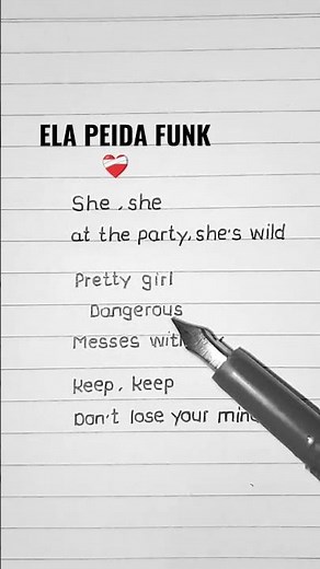 ELA PEIDA FUNK ❤️‍🩹 - English Translation Lyrics)