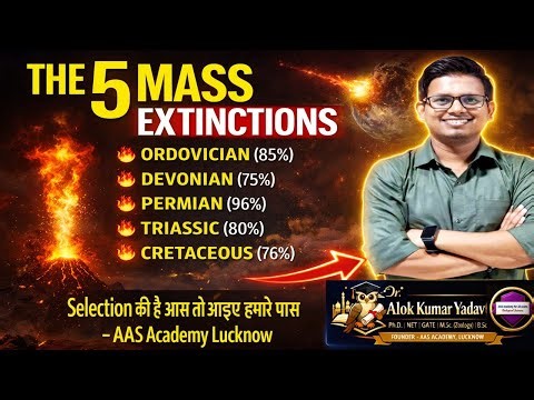 Mass Extinction in Geological Time Scale | 5 Major Extinctions Explained + PYQ Discussion | NET/SET