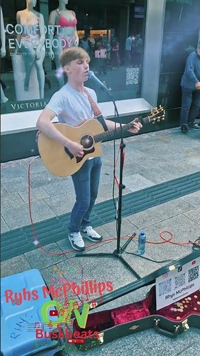 Rhys McPhillips's Stunning Cover of Folsom Prison Blues by Johnny Cash live on Grafton Street Dublin