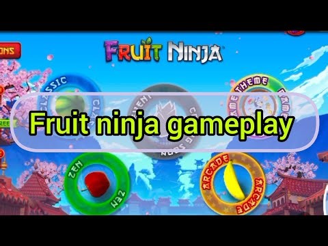 Gaming video fruit ninja gameplay #gamingvideos #games #fruitninja
