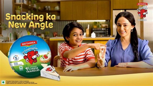 Britannia The Laughing Cow repositions Cheese Triangles as an everyday snack