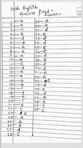 12th english answer keys 🔑