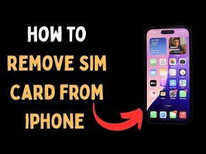 How To Remove Sim Card From iPhone
