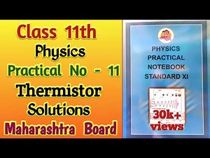 Class 11th Physics Experiment No 11 | Maharashtra Board #practicle