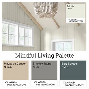 Ready for your next paint project? Update your home in the latest color trends with our modern Clark Kensington palettes. The Mindful Living palette focuses on supporting overall well-being using calming neutrals and soft greens. Visit http://ms.spr.ly/6182ple5Y to learn more. #AceHardware #TheHelpfulPlace | Ace Hardware