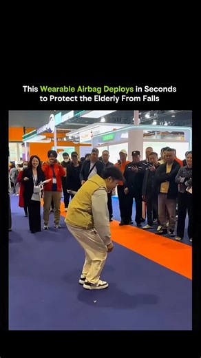 THETIX on Instagram: "This wearable airbag is designed to protect elderly individuals from the dangers of falling by using real-time physics that react faster than the human body. It continuously monitors movement through tiny sensors—accelerometers and gyroscopes—that track body angle, speed, and sudden loss of balance. By learning the difference between normal motion and the unique signals of a fall, the system can detect danger in just 20 to 40 milliseconds, far quicker than human reflexes. O