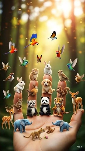 “Rainbow Mini Animals & Birds Fantasy World”