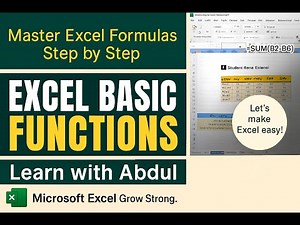 Master Excel Formulas Step by Step