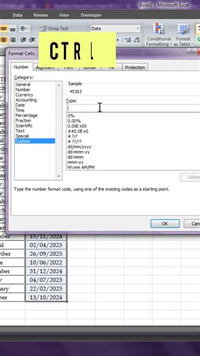Convert date into year in excel
