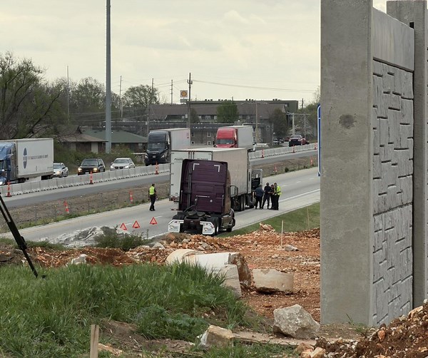 Pedestrian hospitalized after crash on eastbound I-44