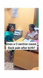 Back pain after a C-section is commonly caused by the spinal changes that occur during pregnancy, rather than the surgery itself. As your body adapts to carrying the growing belly, your spine and posture shift, which can lead to strain on the lower back. Even after delivery, as your body recovers and adjusts to its new state, this can result in discomfort. Special thanks to Dr. Anuradha @womenscentercoimbatore for shedding light on this common concern. #momlife #motherhood #vbacjourney #positive