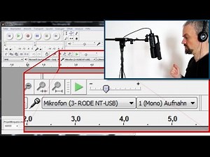 Recording Test Rode NT USB with Audacity
