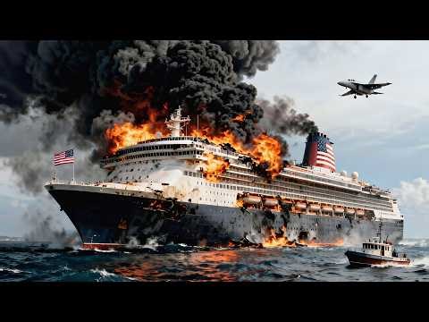 Today, April 13, 2026! A Russian Su-57 pilot sinks a US aircraft carrier to the bottom of the sea.